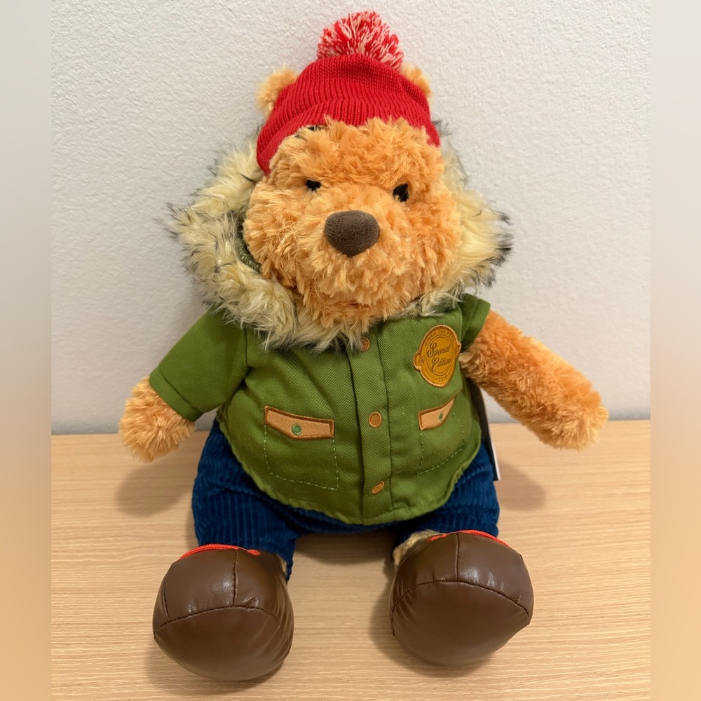 Disney Store Winnie the Pooh Holiday Plush Special Edition 2019 NEW WITH TAG 16"